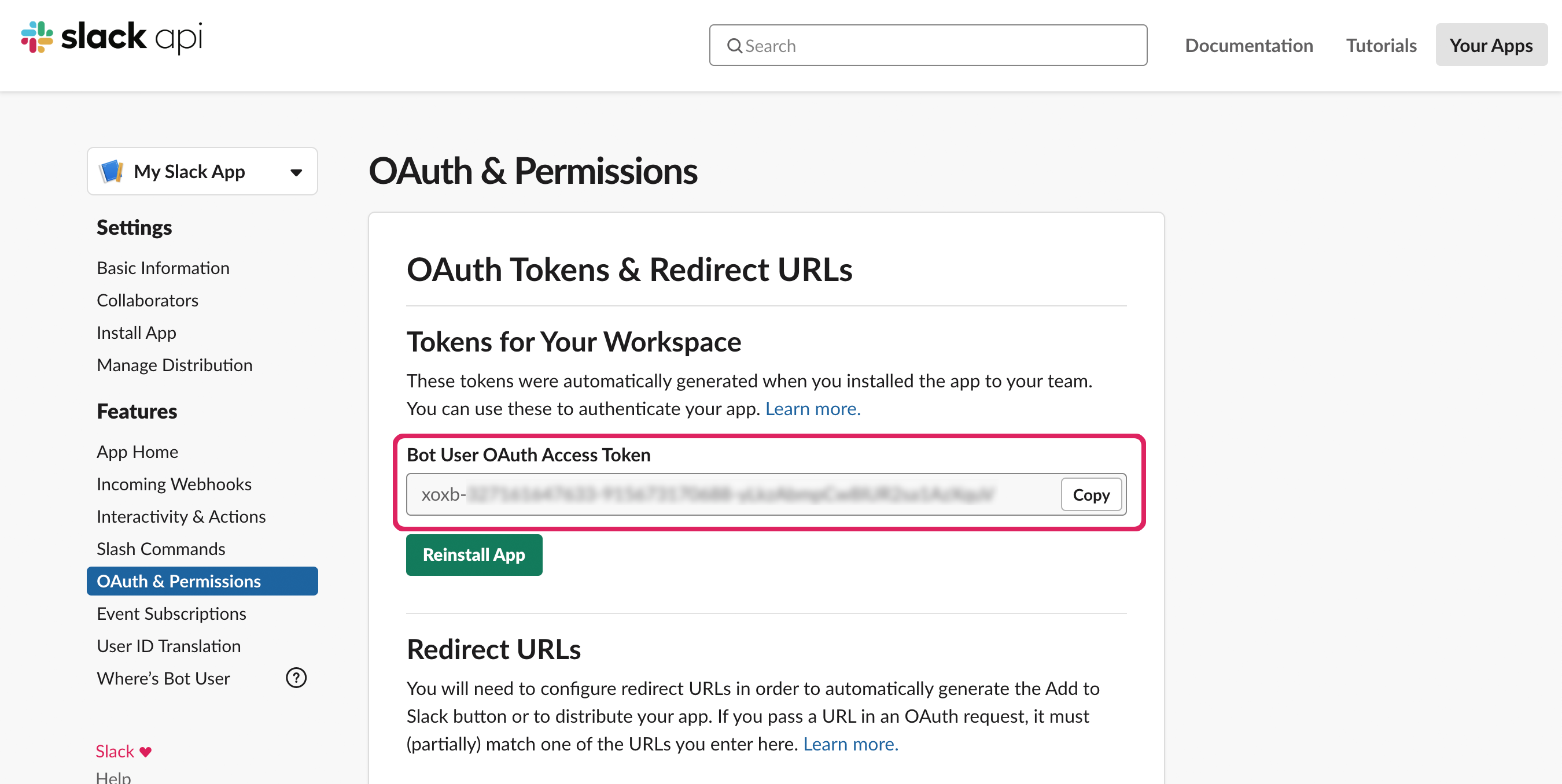 OAuth Tokens